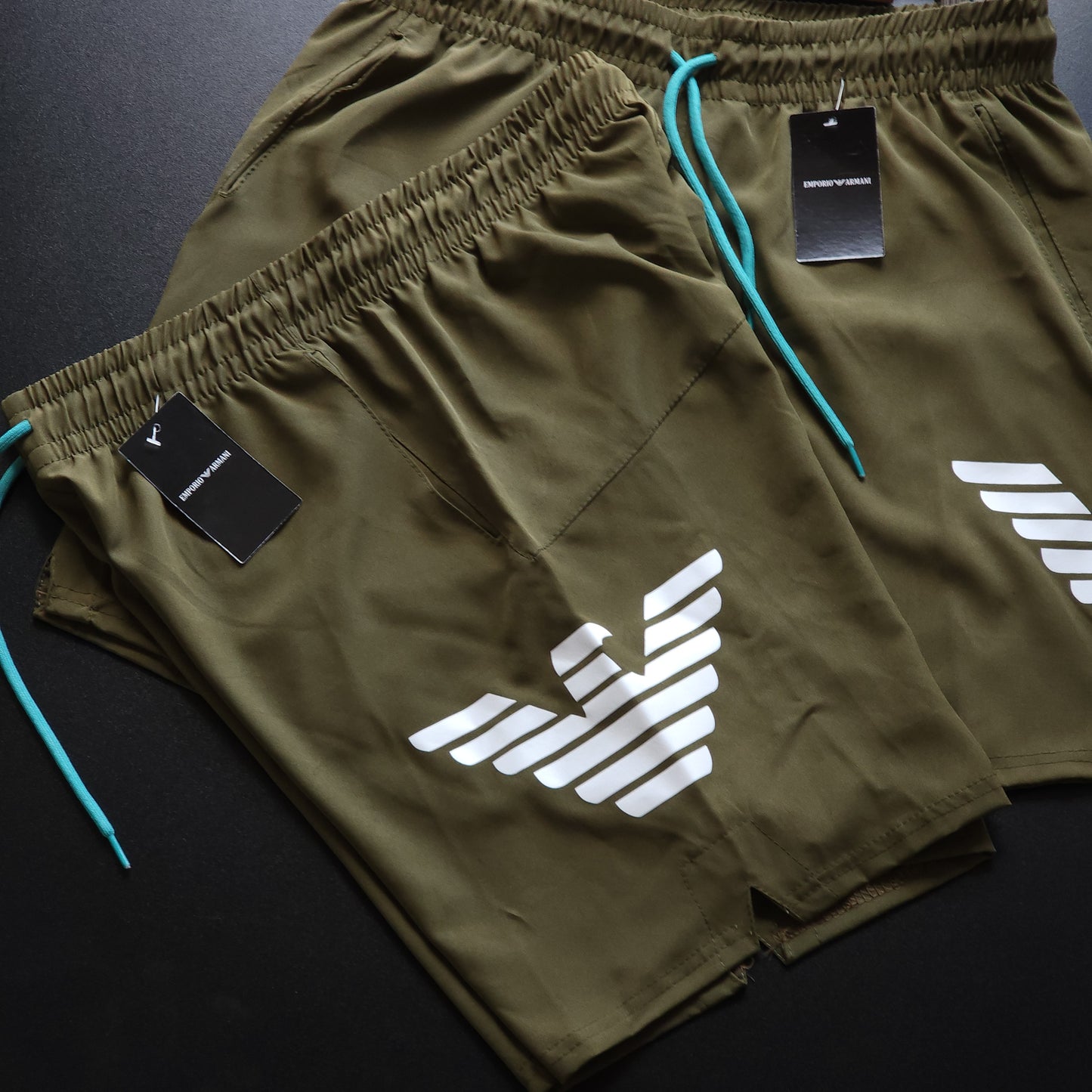 Short Elastano Verde Musgo