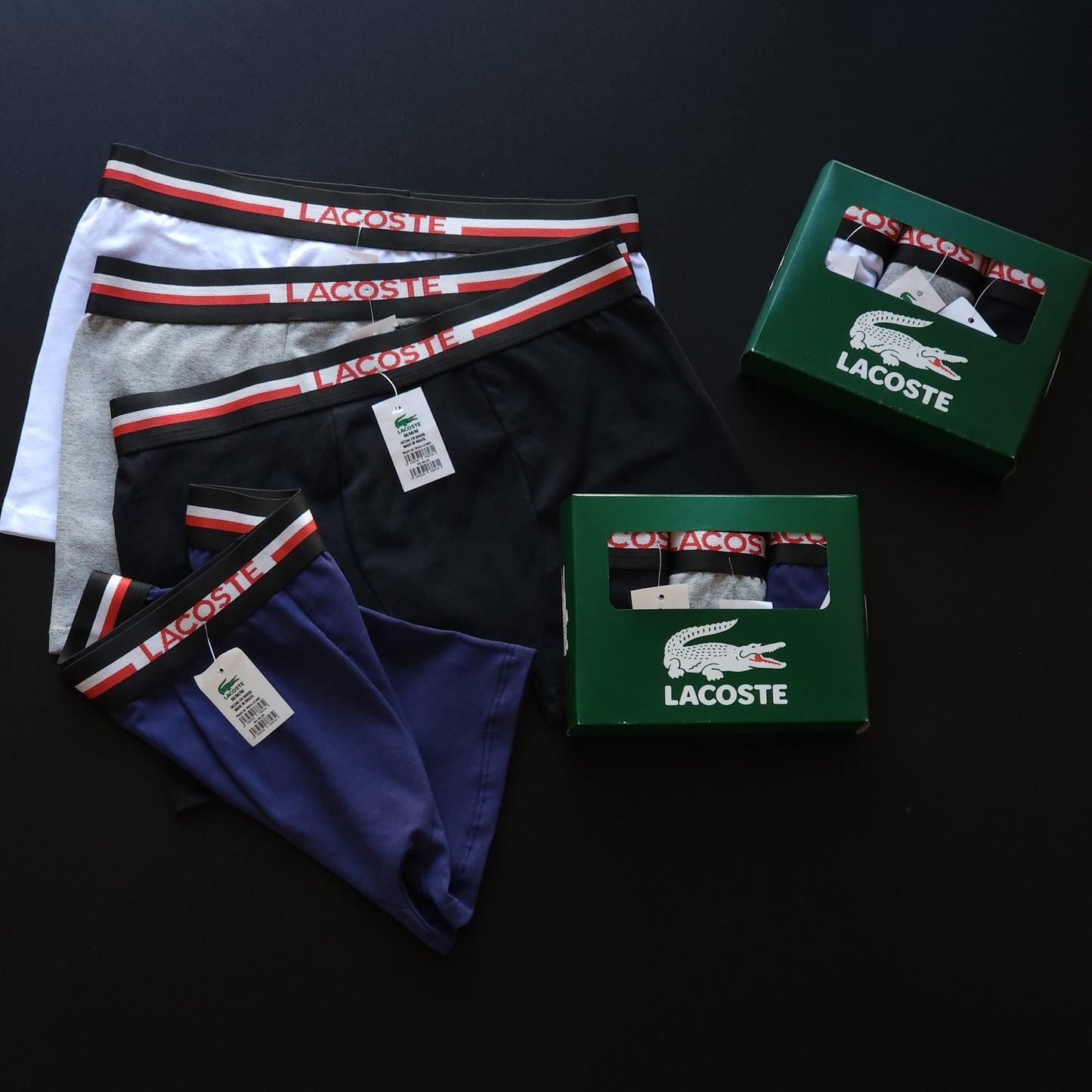 1 GRADE (12 CUECAS) PREMIUM COM 3 CORES SORTIDAS - (4 CAIXINHAS GRÁTIS)