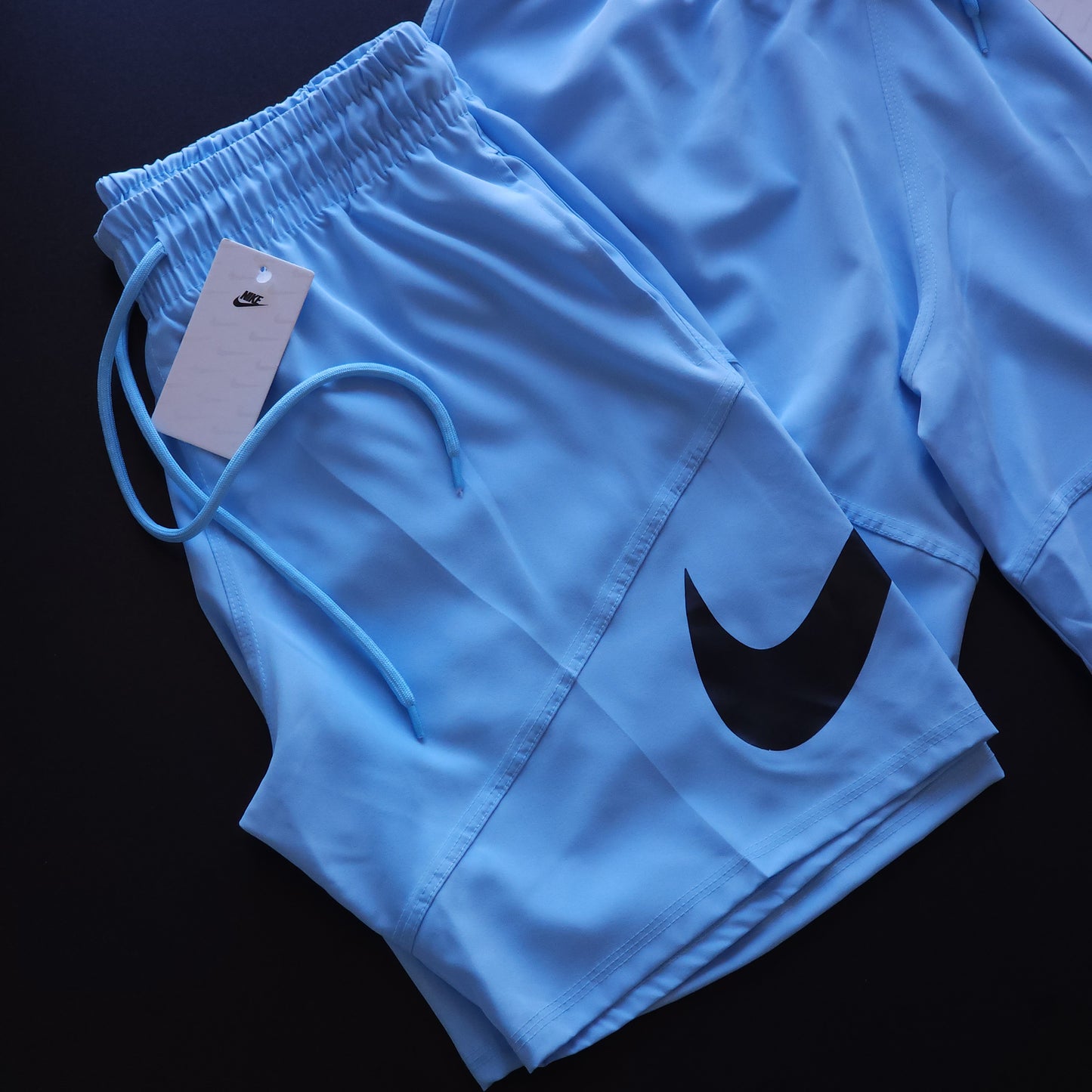 Short Elastano Azul Bebê
