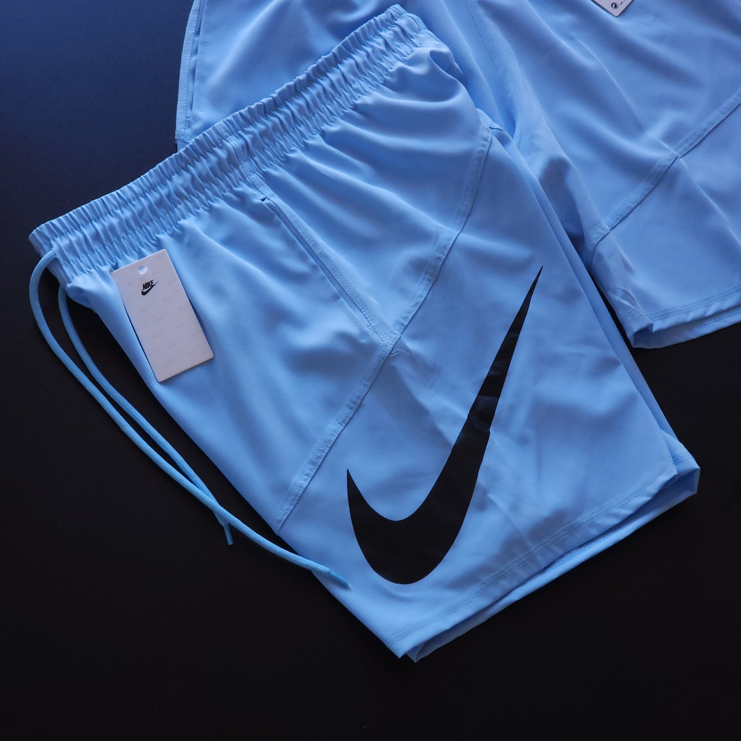 Short Elastano Azul Bebê