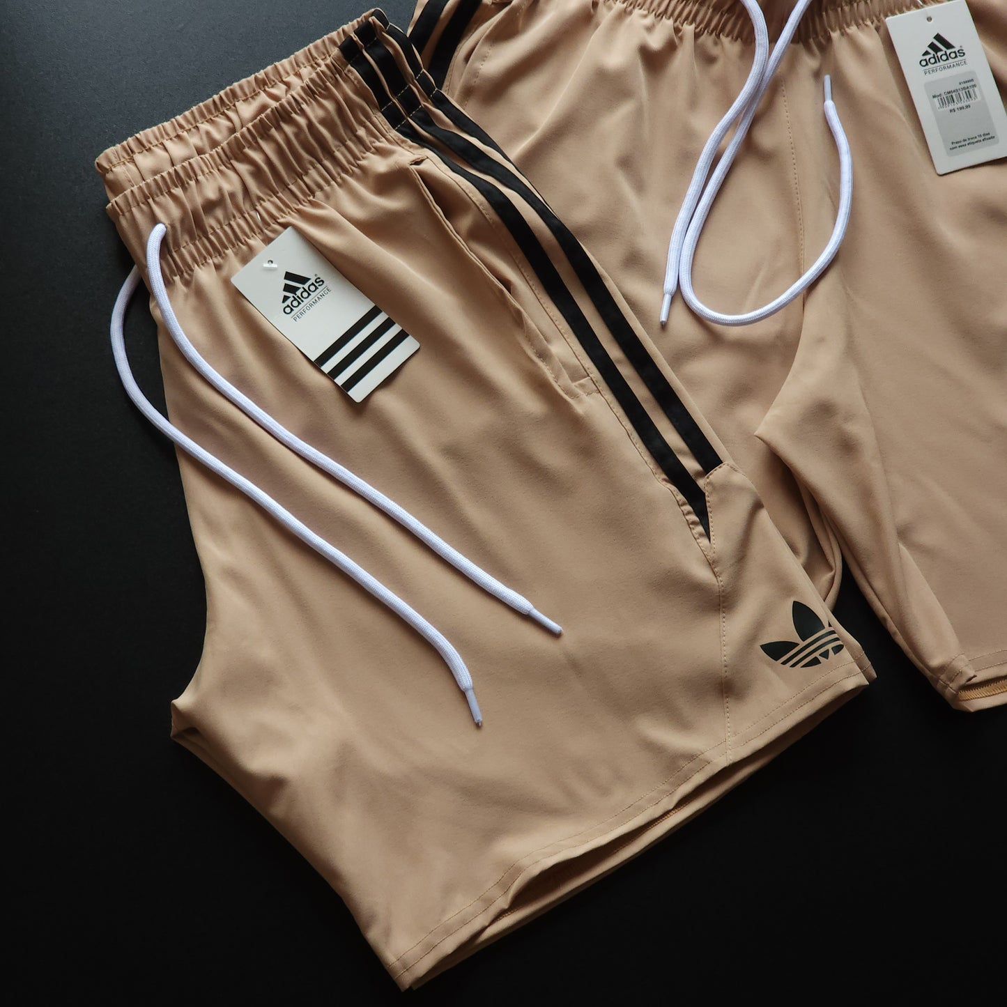 Short Elastano Bege