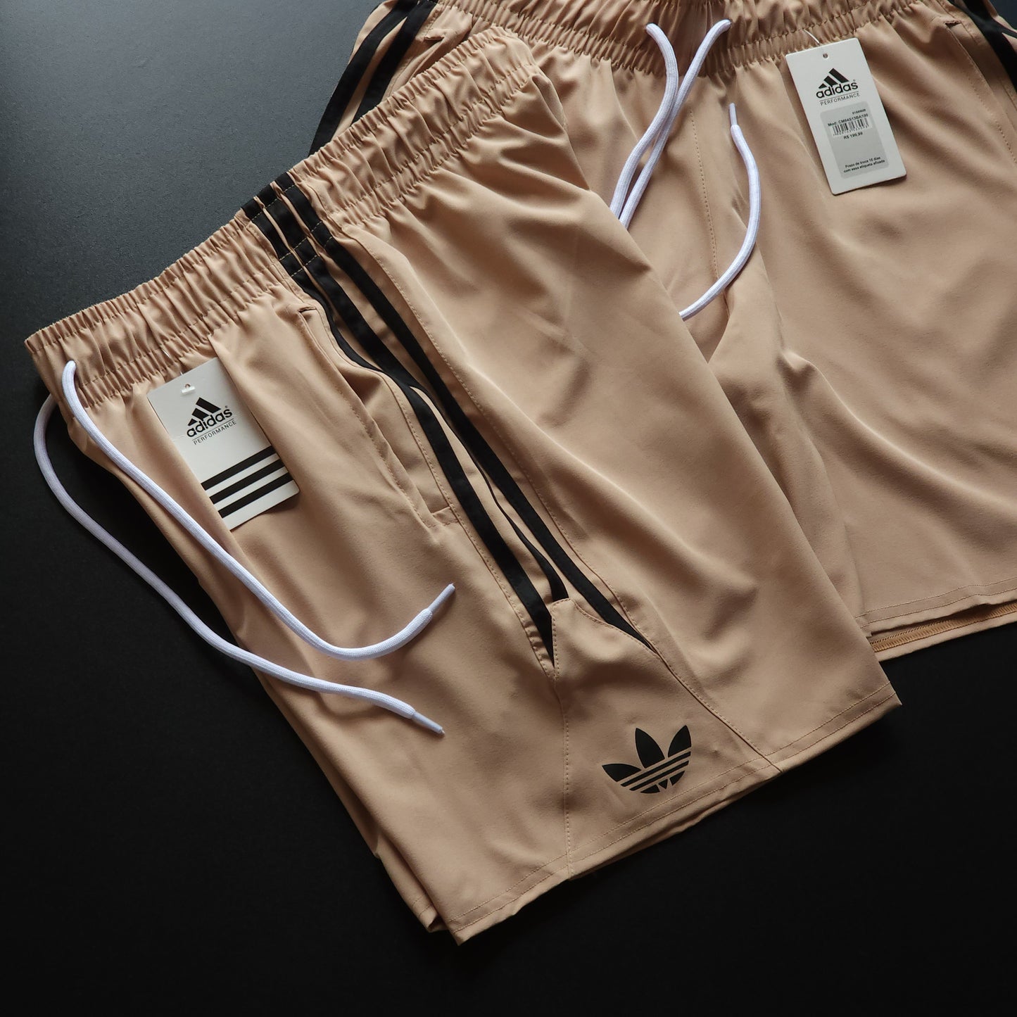 Short Elastano Bege