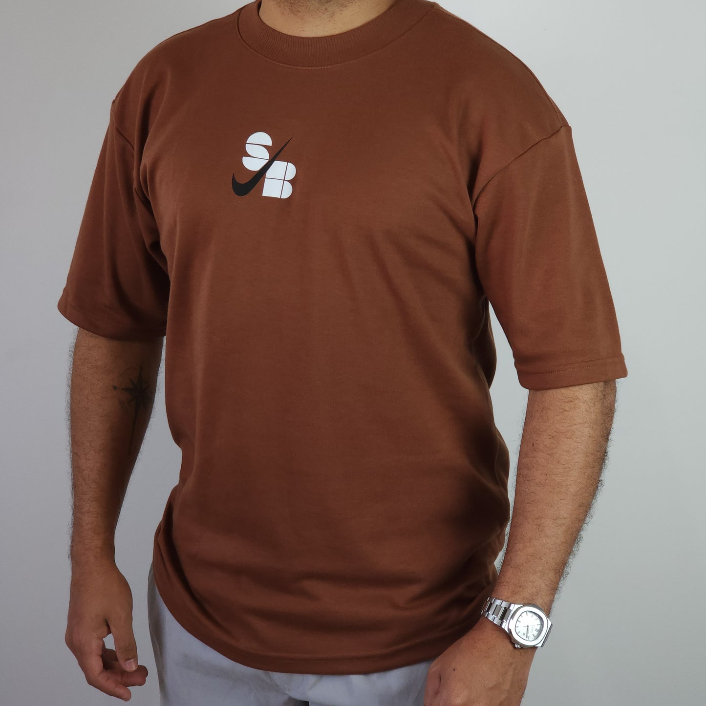 Camiseta Oversized Malha Suedine Gold - 220 de gramatura