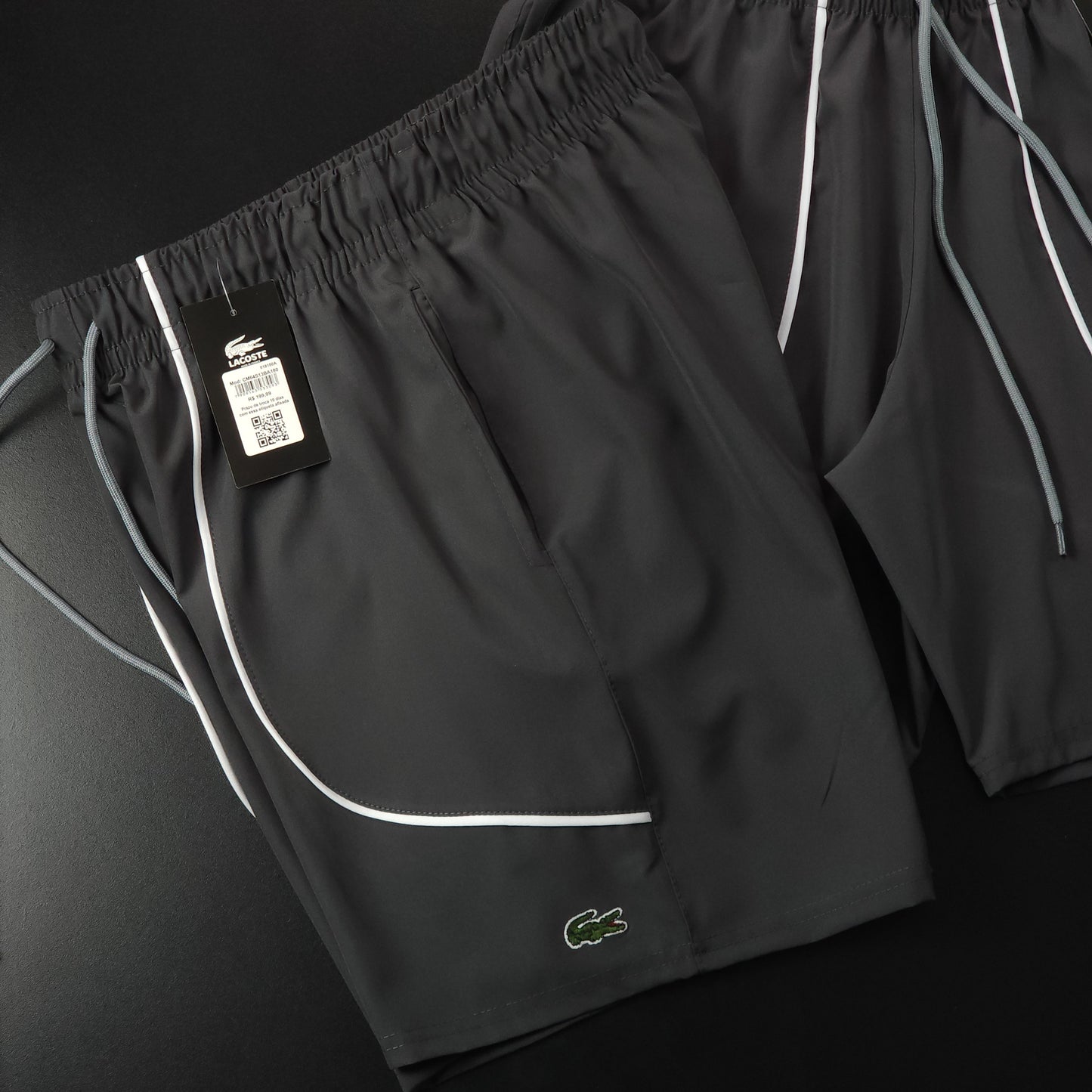 Short Elastano - Cinza Chumbo