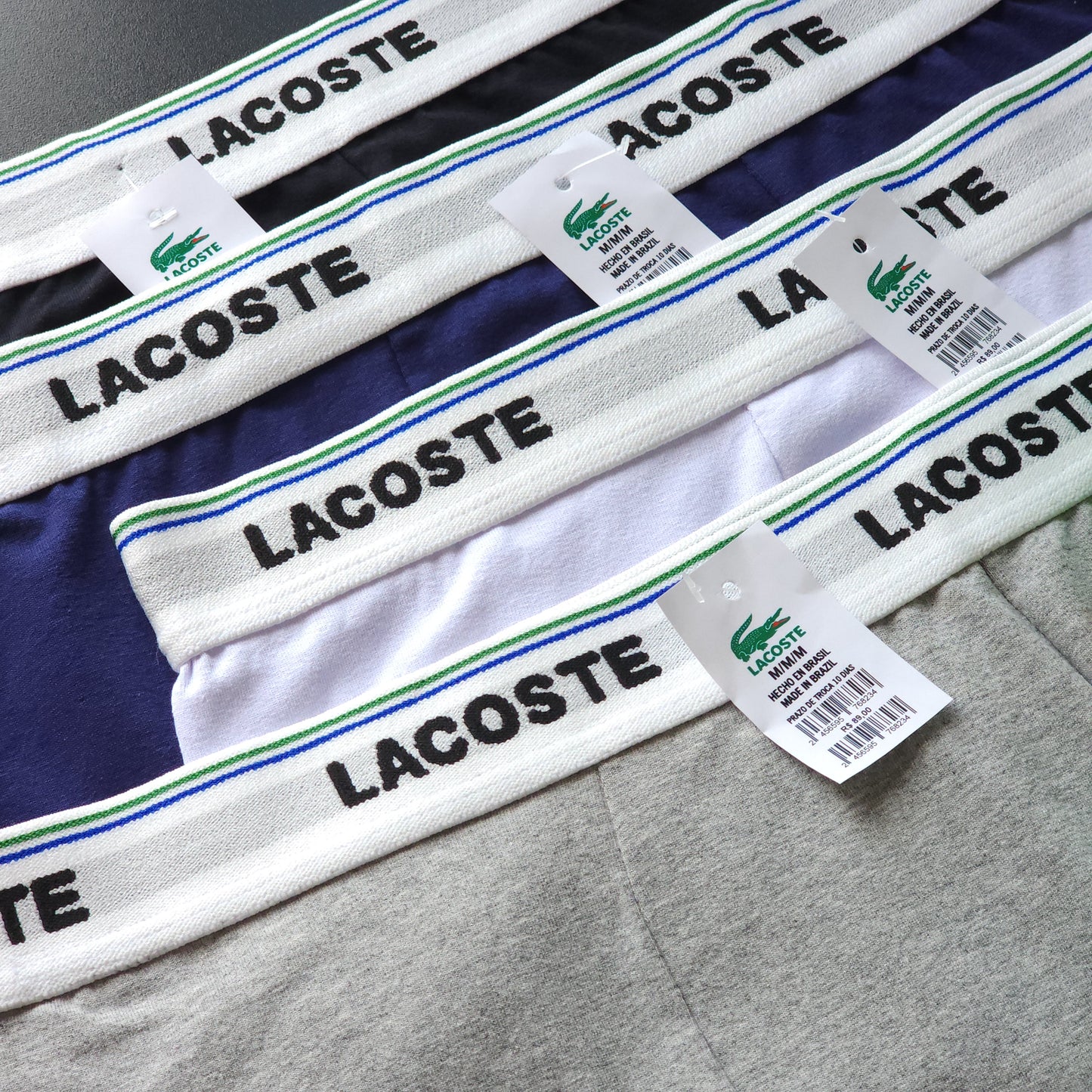 1 GRADE (12 CUECAS) PREMIUM COM 3 CORES SORTIDAS - (4 CAIXINHAS GRÁTIS)