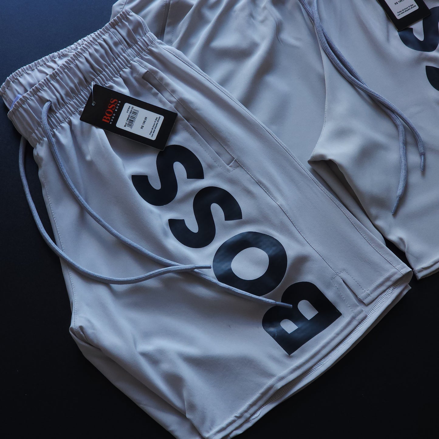 Short Elastano - Cinza Chumbo