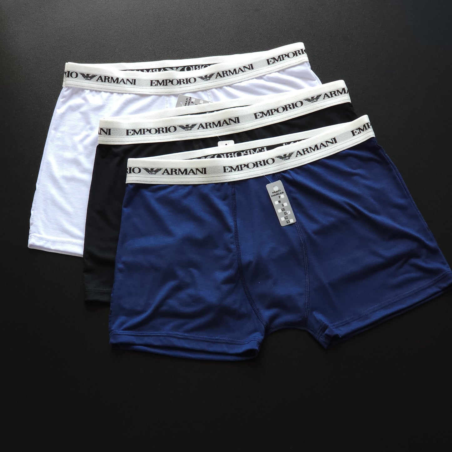 1 grade com 12 cuecas Plus Size - Tecido poliamida peletizada Premium - (Não acompanham caixinhas)