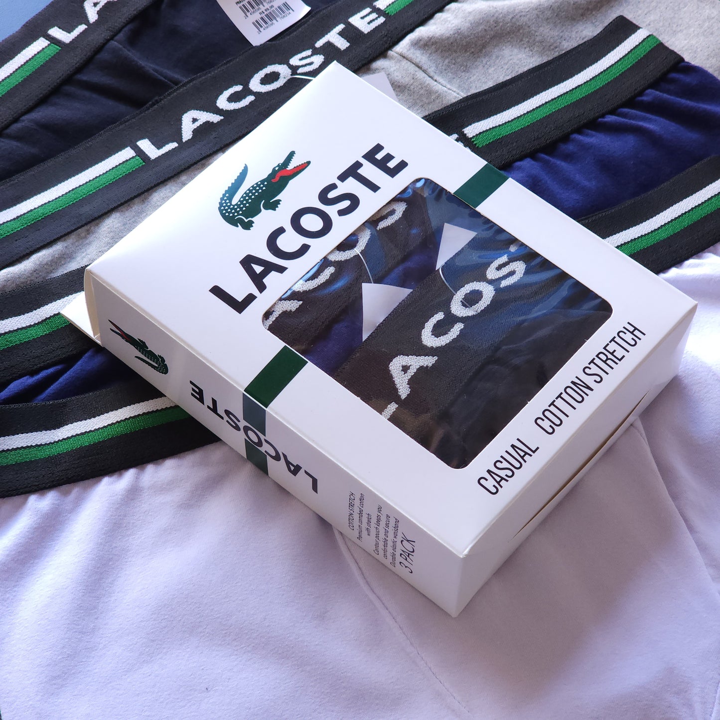 12 cuecas linha premium (1 grade) com 3 cores sortidas - (4 CAIXINHAS GRÁTIS)