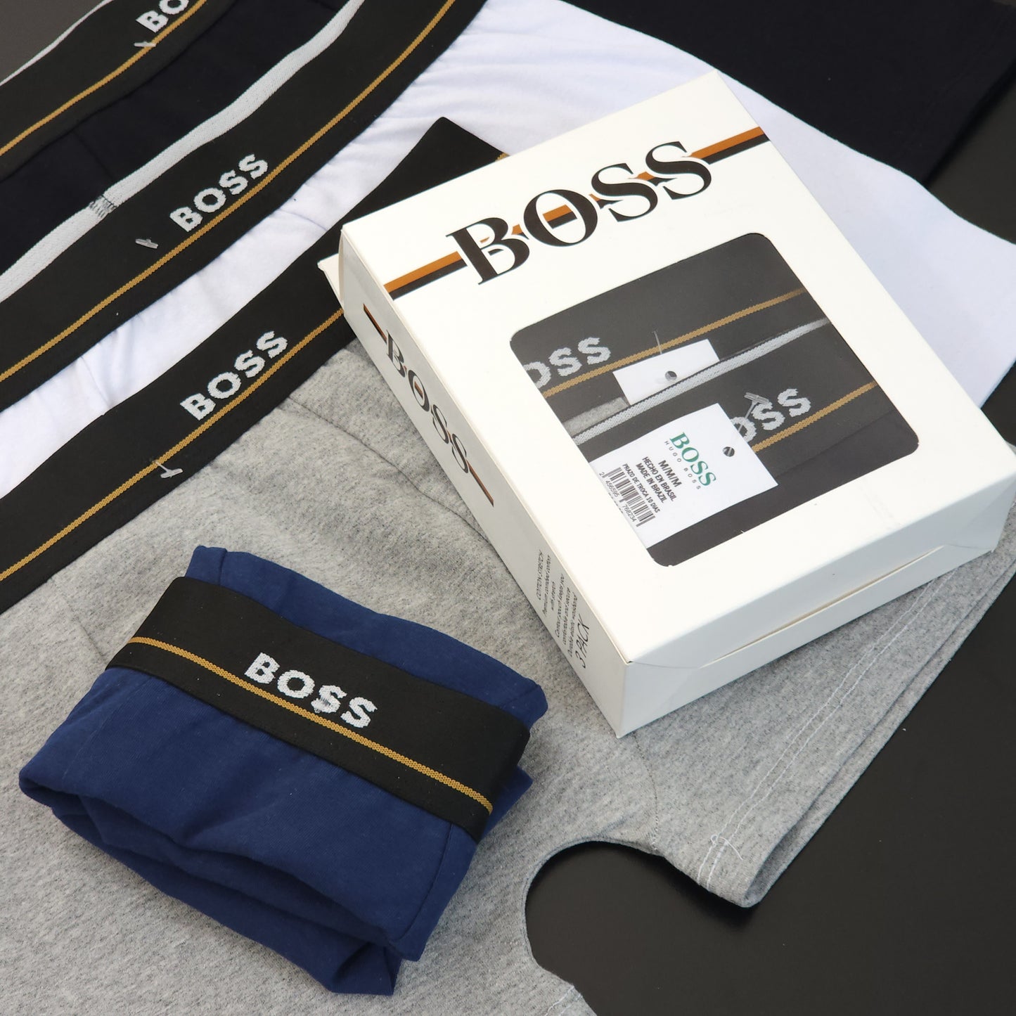 1 GRADE (12 CUECAS) PREMIUM 3 CORES - (4 CAIXINHAS GRÁTIS)