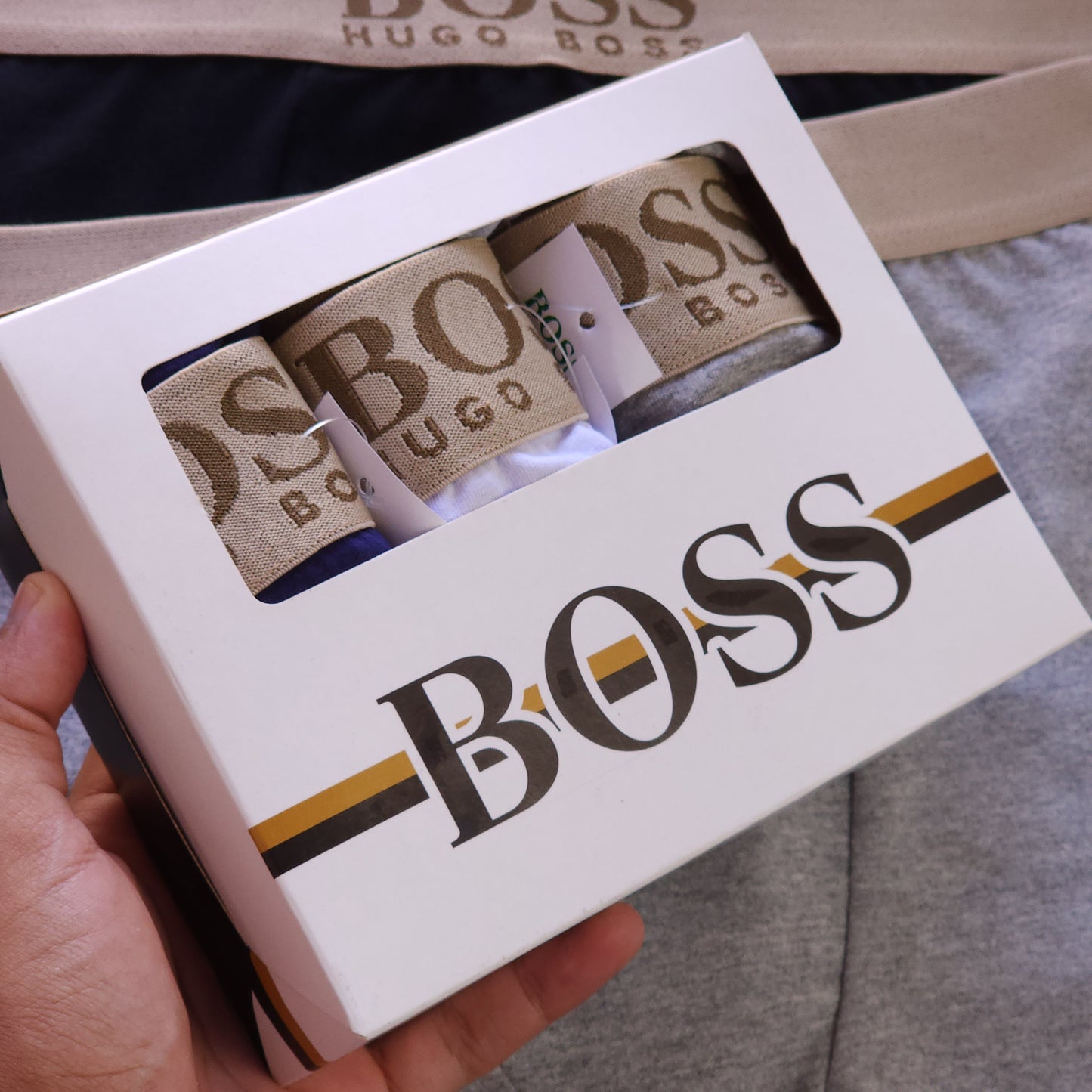 1 GRADE (12 CUECAS) PREMIUM COM 3 CORES SORTIDAS - (4 CAIXINHAS GRÁTIS)