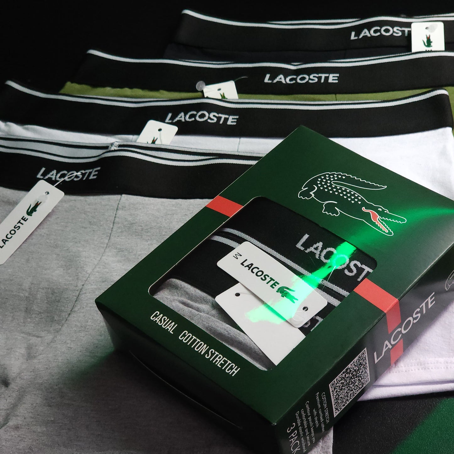 12 CUECAS LINHA LUXO COM 3 CORES - ACOMPANHA 4 CAIXINHAS GRÁTIS.