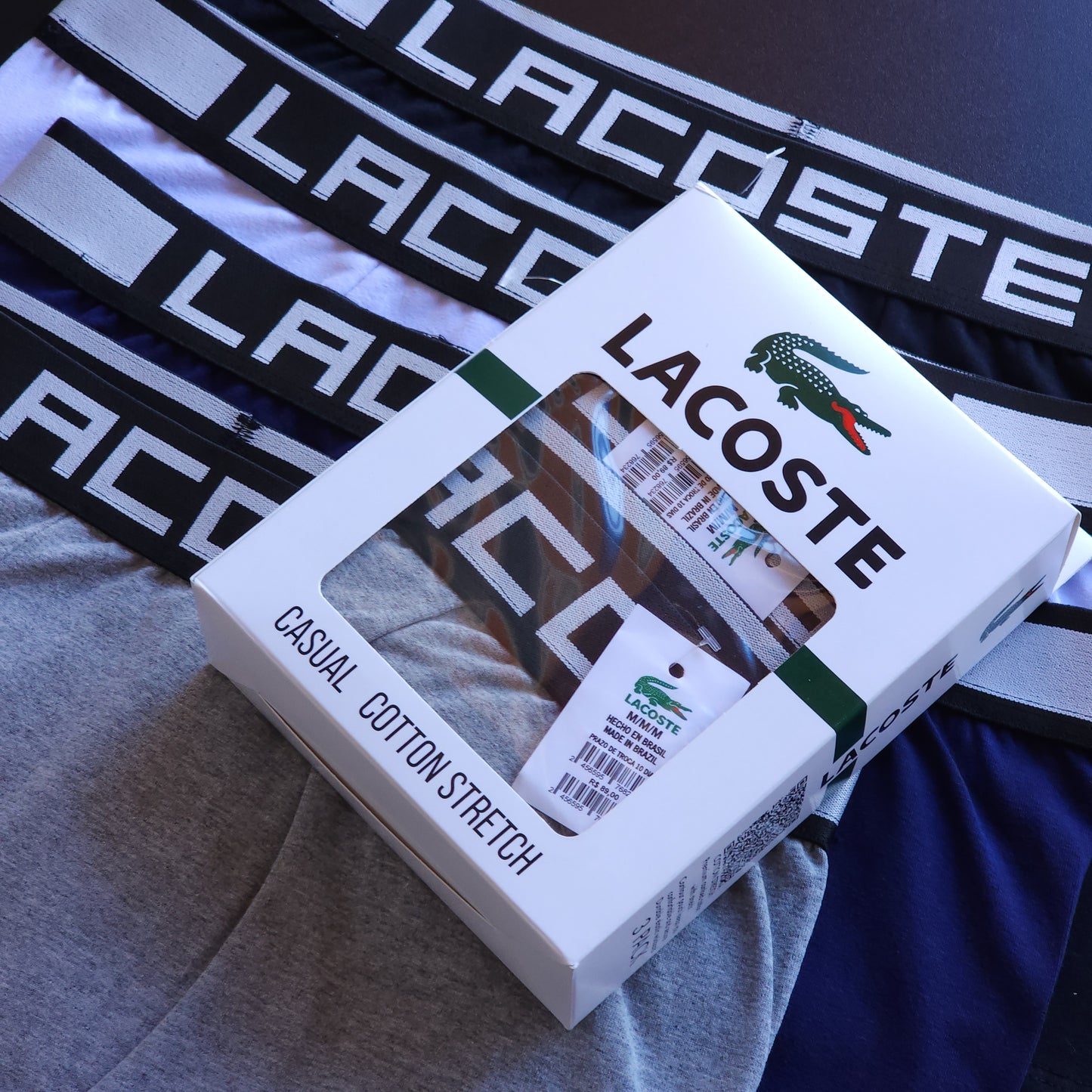 1 GRADE (12 CUECAS) PREMIUM COM 3 CORES SORTIDAS - (4 CAIXINHAS GRÁTIS)