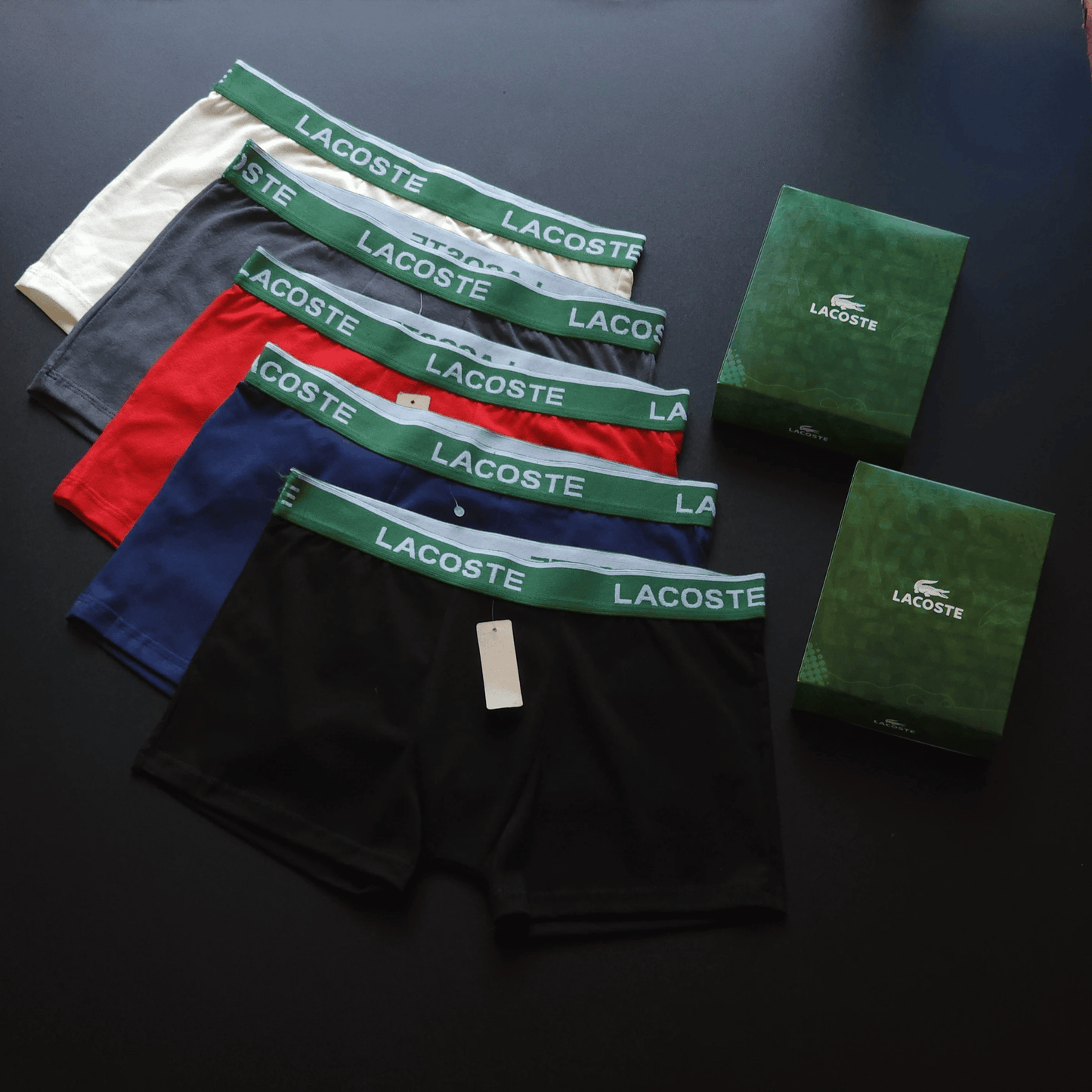 1 GRADE (12 CUECAS) LUXO 3 CORES - (4 CAIXINHAS GRÁTIS)