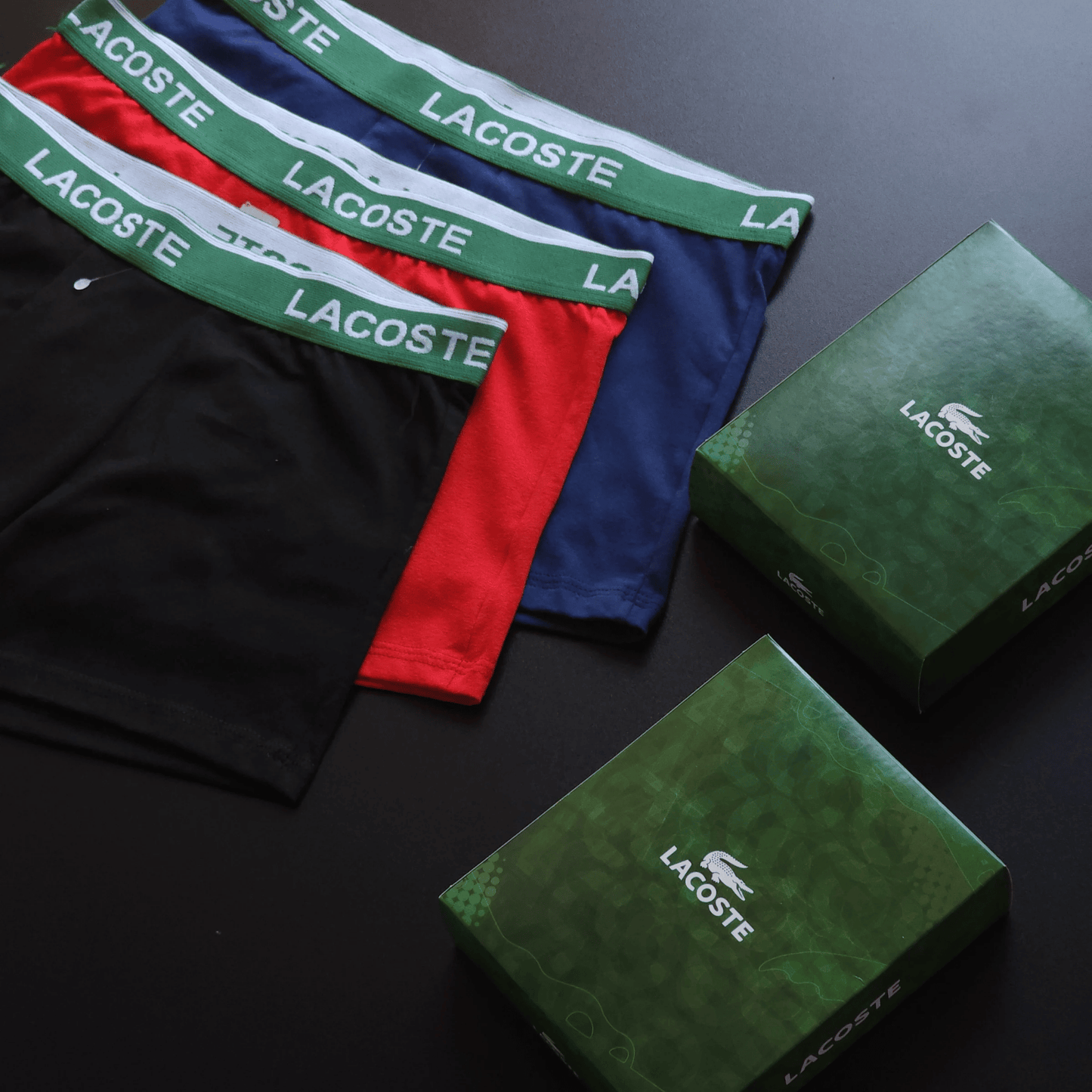 1 GRADE (12 CUECAS) LUXO 3 CORES - (4 CAIXINHAS GRÁTIS)