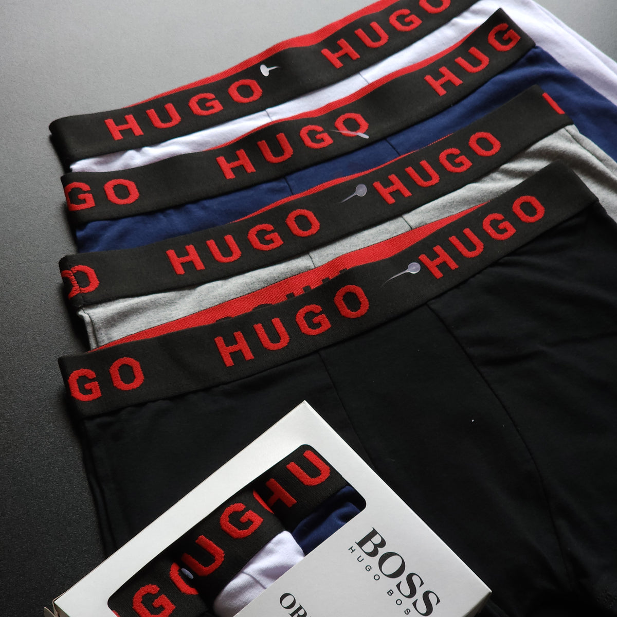 1 GRADE (12 CUECAS) LUXO 3 CORES - (4 CAIXINHAS GRÁTIS)