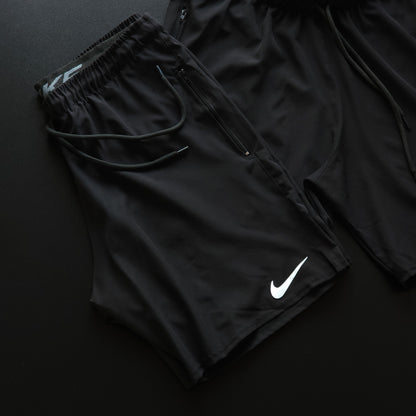 Short Elastano Preto Zíper Lateral