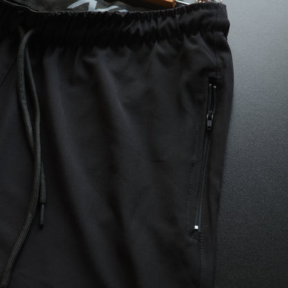 Short Elastano Preto Zíper Lateral