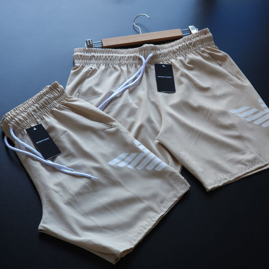 Short Elastano Bege