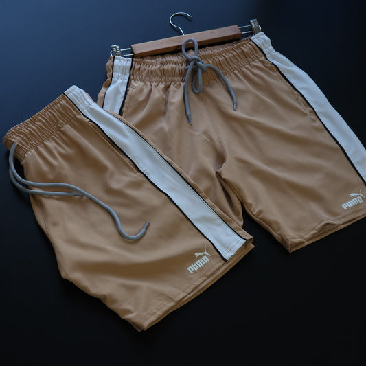 Short Elastano Bege