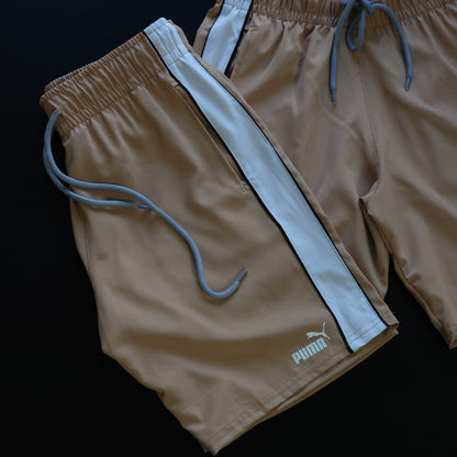 Short Elastano Bege
