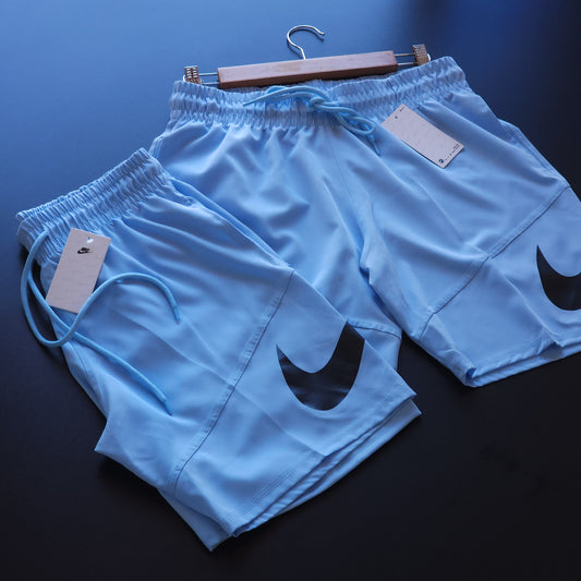 Short Elastano Azul Bebê