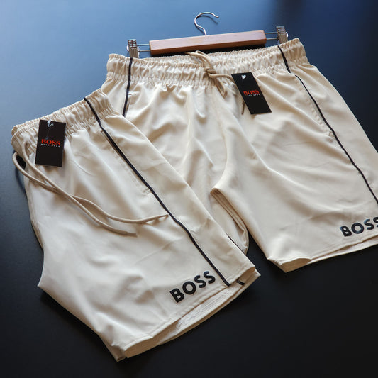 Short Elastano Bege