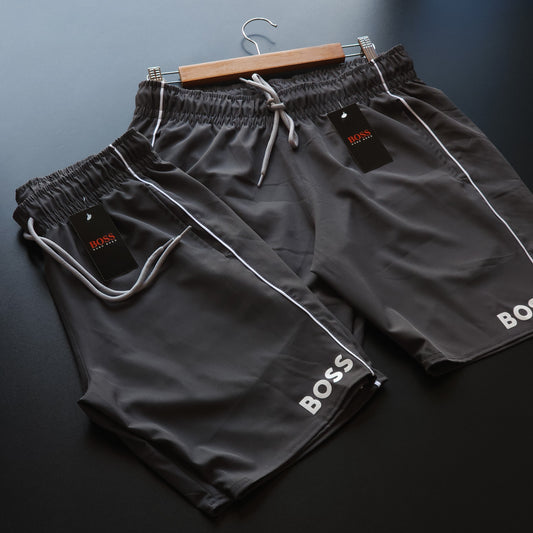 Short Elastano Cinza Chumbo