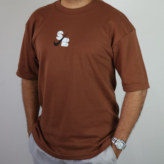 Camiseta Oversized Malha Suedine Gold - 220 de gramatura
