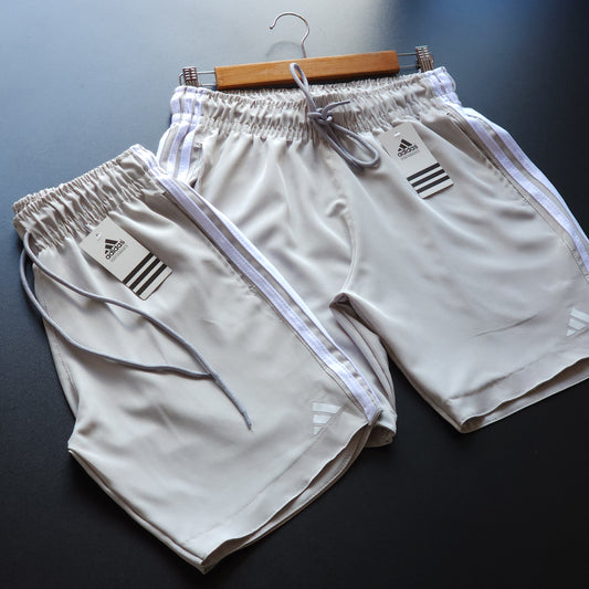Short Elastano Cinza Claro