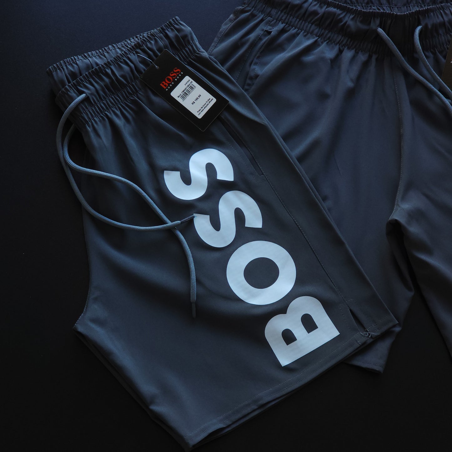 Short Elastano - Cinza Chumbo