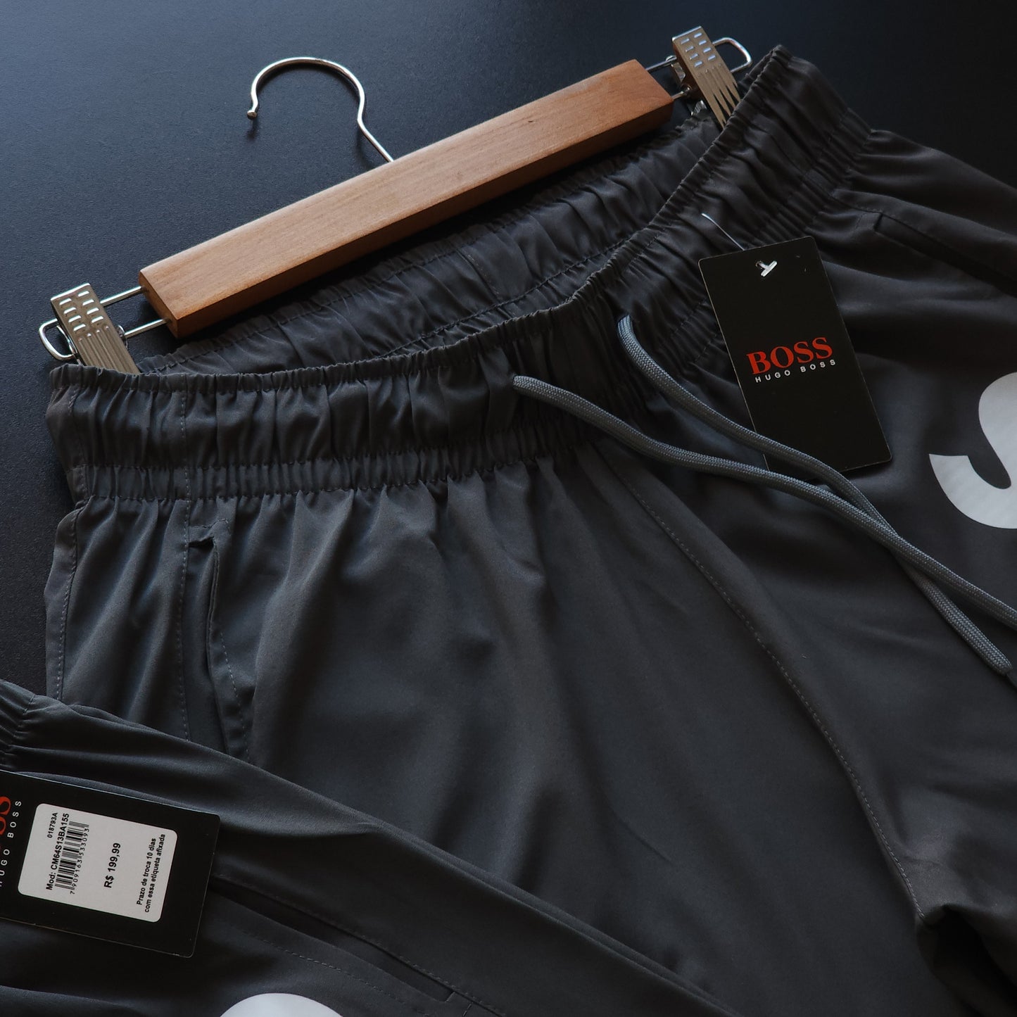 Short Elastano - Cinza Chumbo