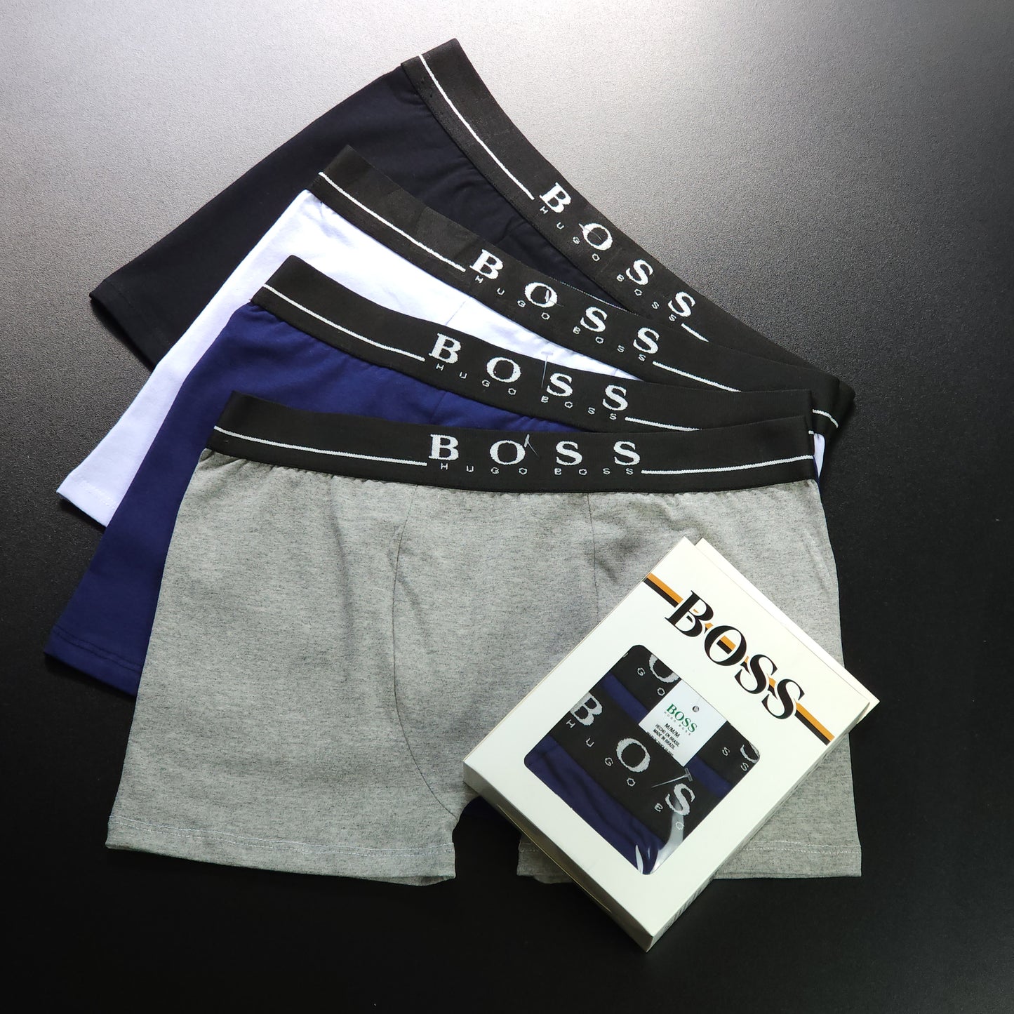 1 GRADE (12 CUECAS) PREMIUM COM 3 CORES SORTIDAS - (4 CAIXINHAS GRÁTIS)