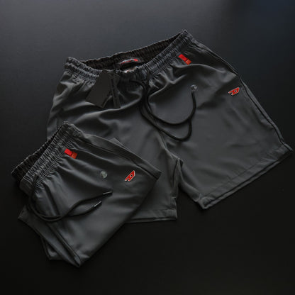 SHORT MAURICINHO LINHA LUXO - CINZA CHUMBO