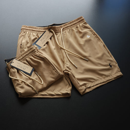 SHORT MAURICINHO LINHA LUXO - BEGE AREIA