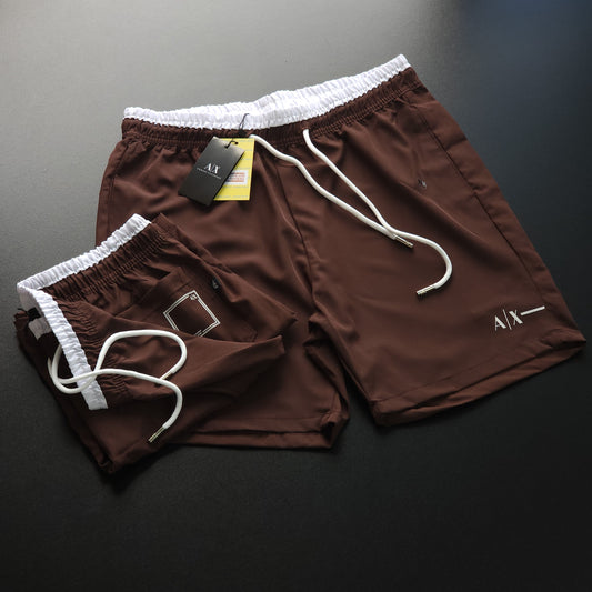 SHORT MAURICINHO LINHA LUXO - MARROM CHOCOLATE