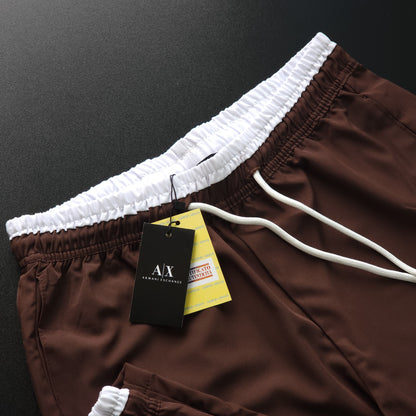 SHORT MAURICINHO LINHA LUXO - MARROM CHOCOLATE