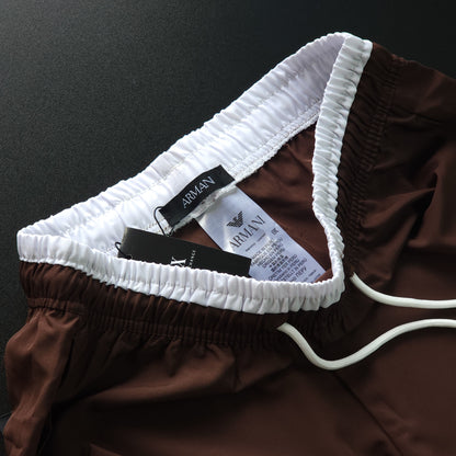 SHORT MAURICINHO LINHA LUXO - MARROM CHOCOLATE