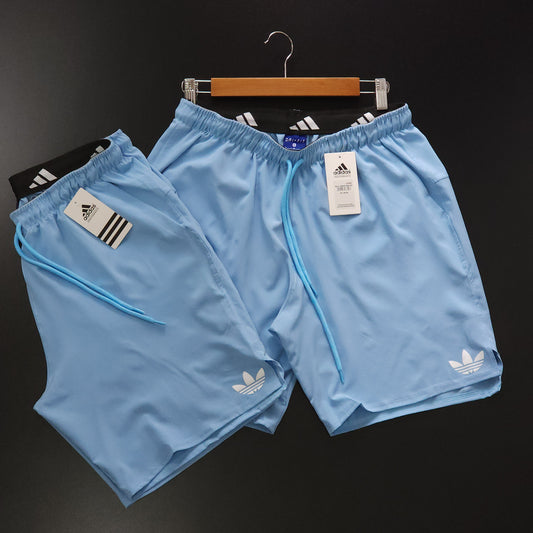 Short Elastano - Azul Bebê