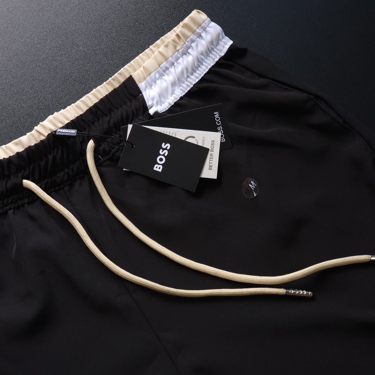 SHORT MAURICINHO LINHA LUXO - PRETO