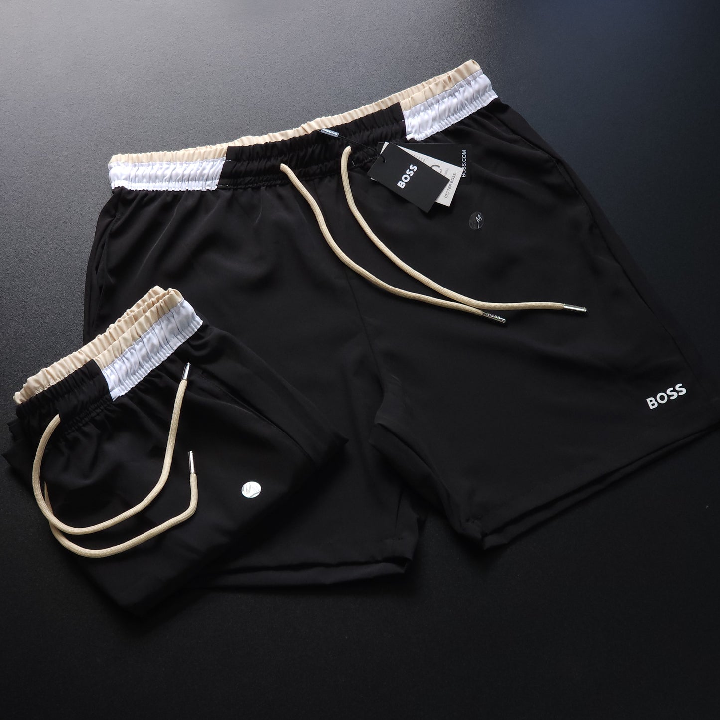 SHORT MAURICINHO LINHA LUXO - PRETO