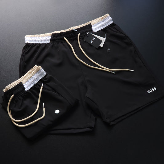 SHORT MAURICINHO LINHA LUXO - PRETO