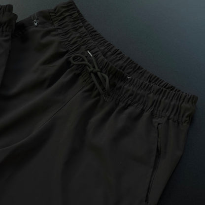 Short Elastano Zíper Lateral- Preto