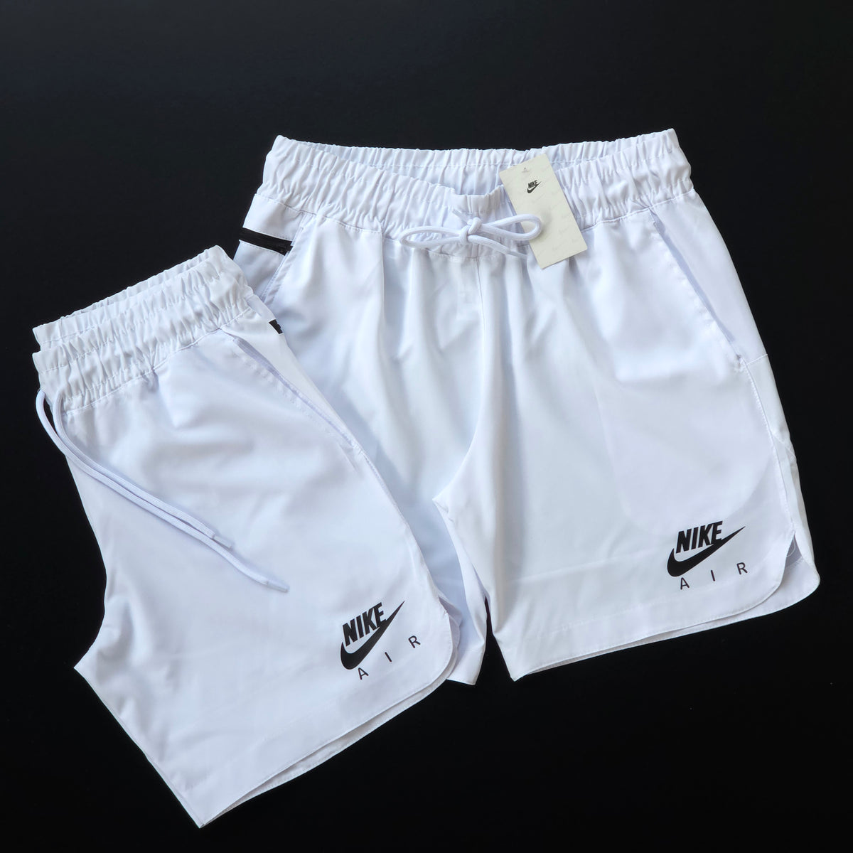 Short Elastano Zíper Lateral Branco