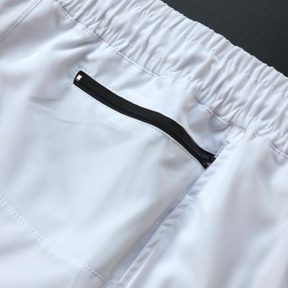 Short Elastano Zíper Lateral Branco