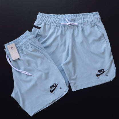 Short Elastano Zíper Lateral - Azul Bebê