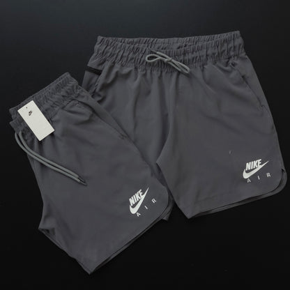 Short Elastano Zíper Lateral - Cinza
