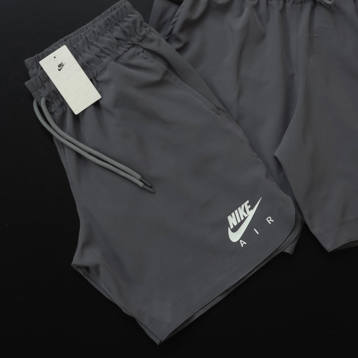 Short Elastano Zíper Lateral - Cinza