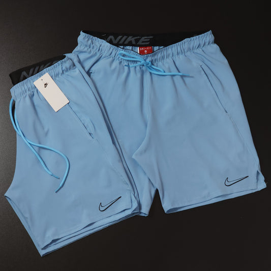 Short Elastano - Azul Bebê