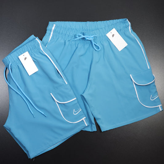 Short Elastano - Azul Bebê