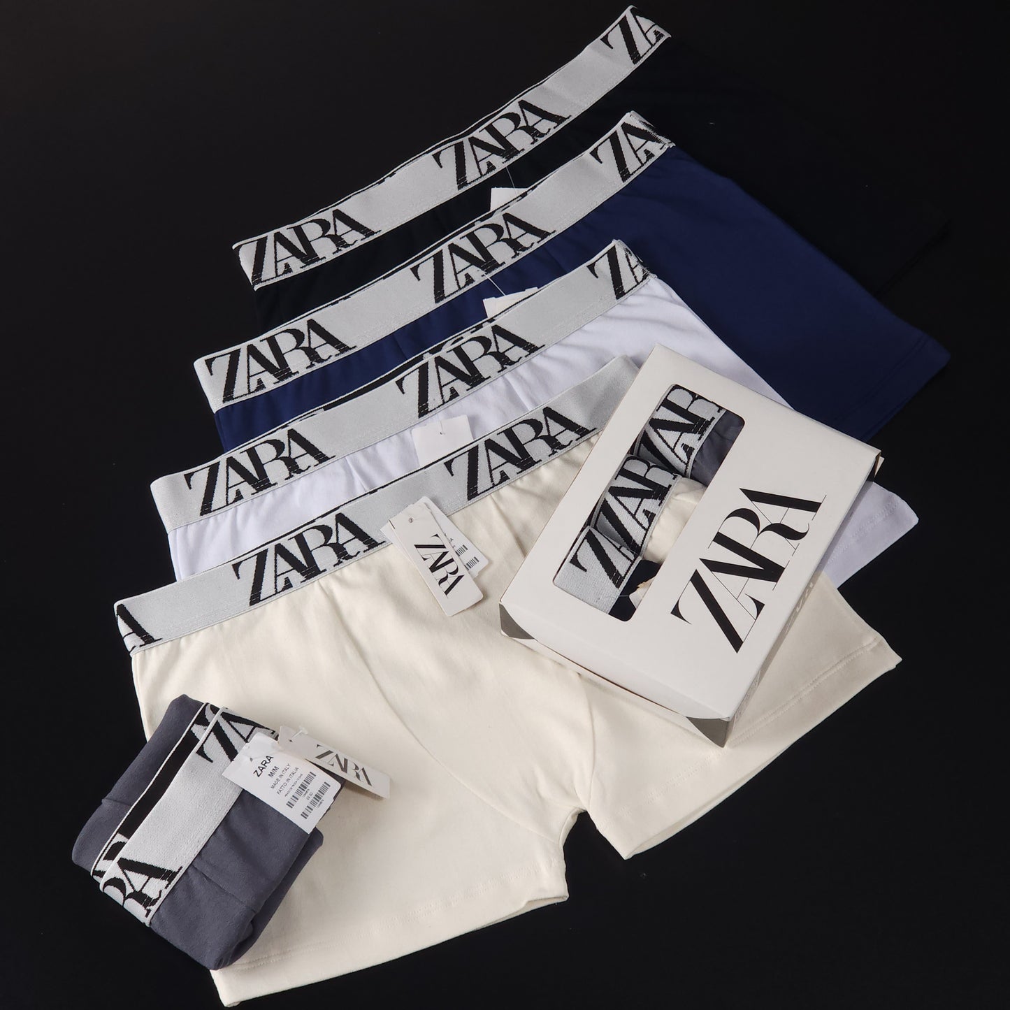 1 GRADE (12 CUECAS) LUXO 3 CORES - (4 CAIXINHAS GRÁTIS)